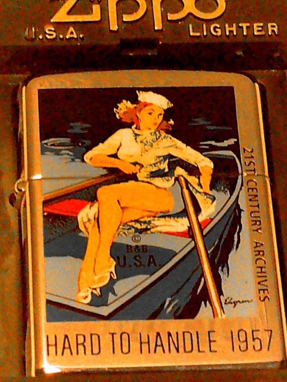 Rare 1996 21st Century Archives Series Hard To Handle Zippo
